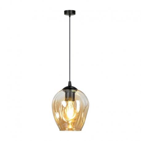 IRIS 1P E27, lampa wisząca, max. 60W, czarno-złota