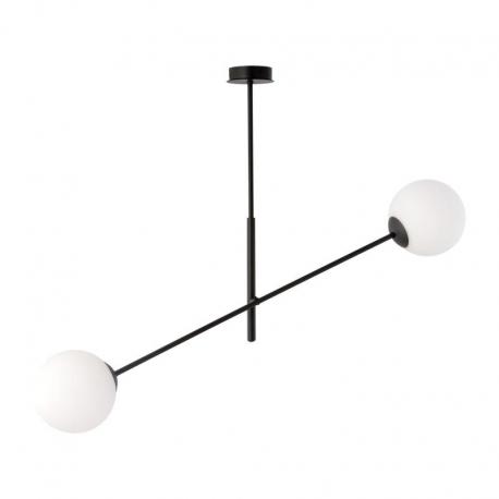 LAINA 2P E14, lampa wisząca, max. 2x40W, czarno-biała