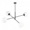 LAINA 4P E14, lampa wisząca, max. 4x40W, czarno-biała