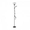 Lampa stojąca podłogowa URLAR, 175 cm, max 25W E27, max 25W E14, czarna