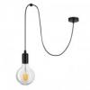 LINO 1P E27, lampa wisząca, max. 60W, czarna