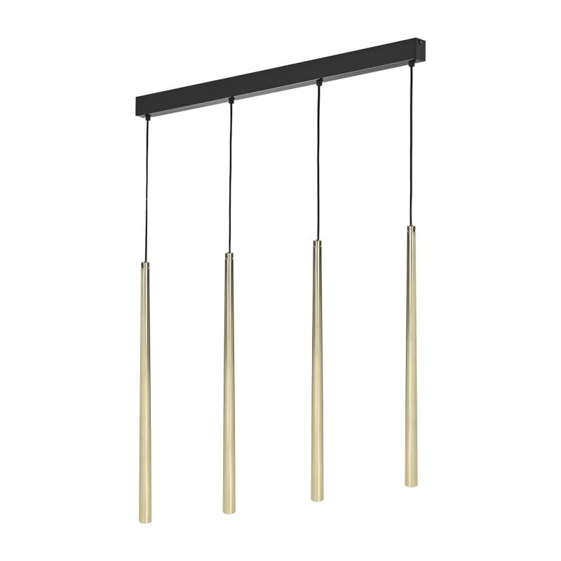 Tabung 4P G9, lampa wisząca, max. 6W, złota