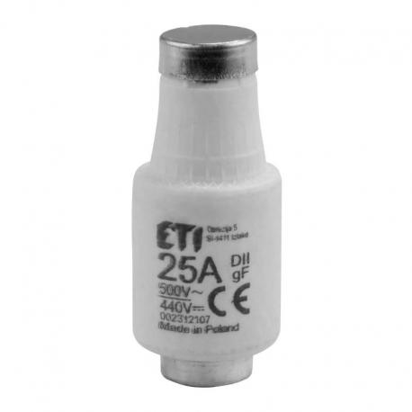 Wkładka topikowa DII gF 500V/25A 2 szt.