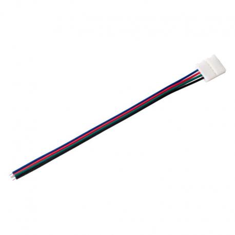 Złączka LED RGB 10mm jednostronna z przewodem