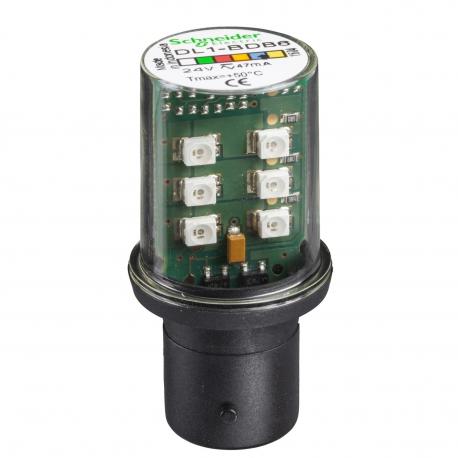 DIODA LED Z TRZONKIEM BA 15D 24V NIEB.