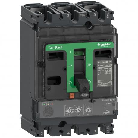 NSX160B 25kA AC 3P 160A 2.2