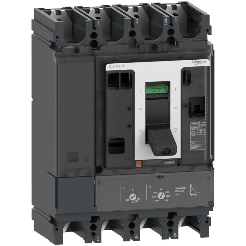 NSX630F 36kA DC 4P 500A TMD