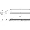 S. DIN rail. 7,5x35 2m driled