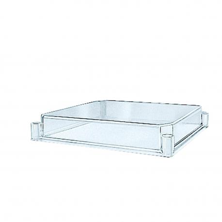 Transp PLS cover 27x27x4.5
