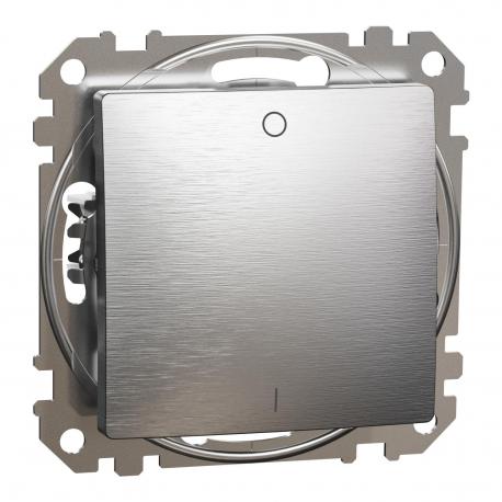 Łącznik 2-biegunowy, szczot. aluminium