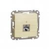 Gniazdo komp. RJ45 kat.6 STP, brzoza