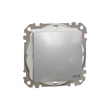 Łącznik schodowy IP44, srebrne aluminium