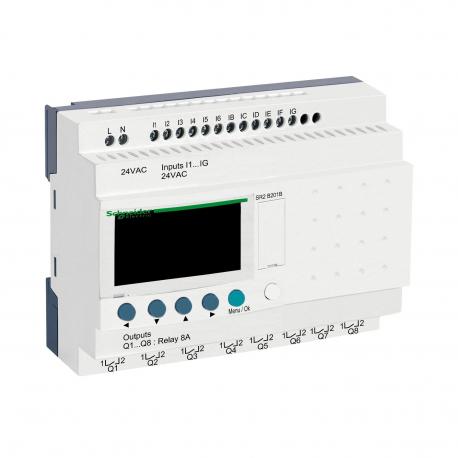 ZELIO LOGIC 12WE_D/4WY_P 24VAC RTC/LCD