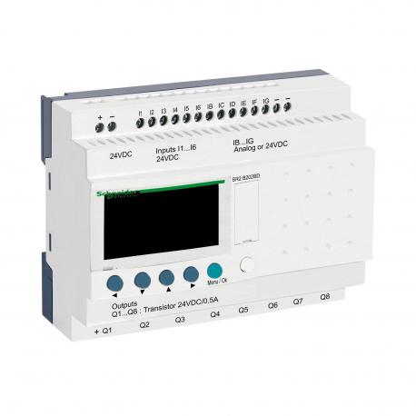 ZELIO LOGIC 12WE_D/8WY_T 24VDC RTC/LCD