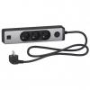 Prz. 3-gn. z ł. 2xUSB, 1,5m antr/sz.alu.
