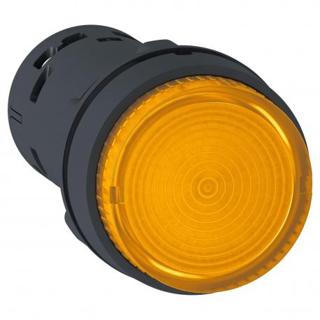 PRZYC.PODŚW.LED Z ZATRZ.NO 120V POMARAŃ.