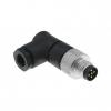 ZŁĄCZE M12 MĘSKIE KŹTOWE 5PIN METAL
