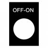 ETYKIETA PVC 30X40MM "OFF-ON"