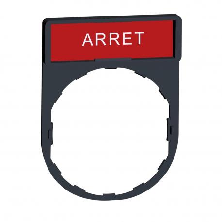 RAMKA DO ETYK.8X27MM CZ.LUB CZER."ARRET"