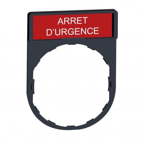 RAMKA DO ETYK.8X27MM "ARRET D'URGENCE"