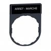 RAMKA DO ETYK.8X27MM "ARRET-MARCHE"