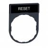 RAMKA DO ETYK.8X27MM CZARNE TŁO"RESET"