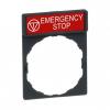 RAMKA DO ETYK.8X27MM "EMERGENCY STOP"