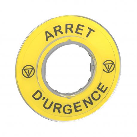 ETYKIETA ARRET D URGENCE 3D