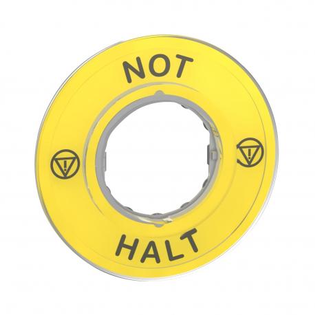 ETYKIETA NOT HALT 3D LEGEND PLATE