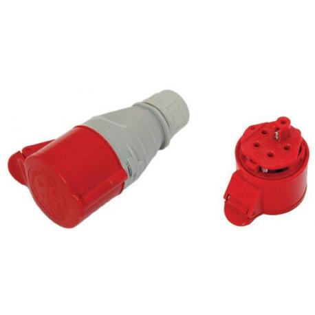 Gniazdo izolacyjne przenośne 32A 400V 3p+z IP-44 szybkozłączne