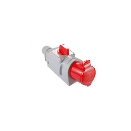 Gniazdo izolacyjne stałe 32A 400V 3p+n+z z łącznikiem L-O-P