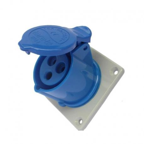 Gniazdo izolacyjne tablicowe 32A 250V 2p+z IP-44