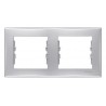 Ramka 2-krotna pozioma Schneider Sedna IP44 SDN5810360 aluminium