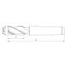 DIN 845-B 38 K-N HSS-E Frez Golden
