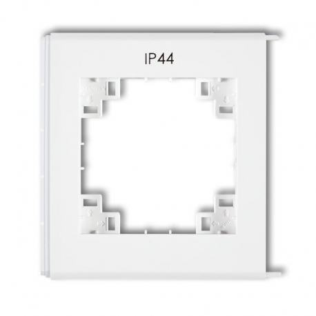 Karlik Ramka zewnętrzna do łączników IP44 biały FRH