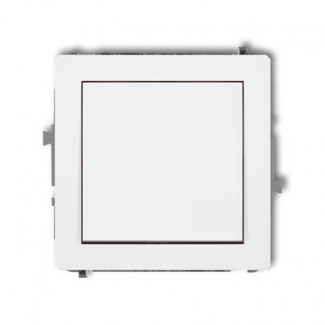 Karlik DECO Mechanizm łącznika zwiernego, jednobiegunowego (jeden klawisz, bez piktogramu) biały DWP-4.1