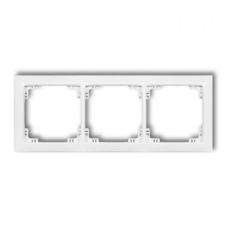 Karlik DECO Ramka uniwersalna potrójna z tworzywa DECO Soft biały DRSO-3