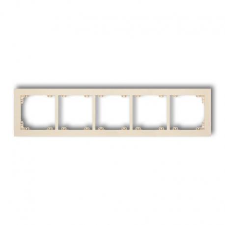 Karlik DECO Ramka uniwersalna pięciokrotna z tworzywa beżowy 1DR-5