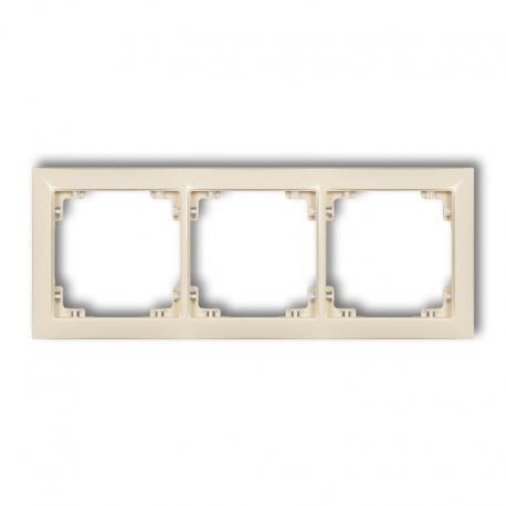 Karlik DECO Ramka uniwersalna potrójna z tworzywa DECO Soft beżowy 1DRSO-3