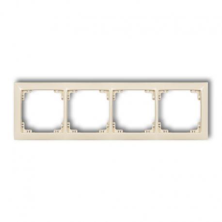 Karlik DECO Ramka uniwersalna poczwórna z tworzywa DECO Soft beżowy 1DRSO-4