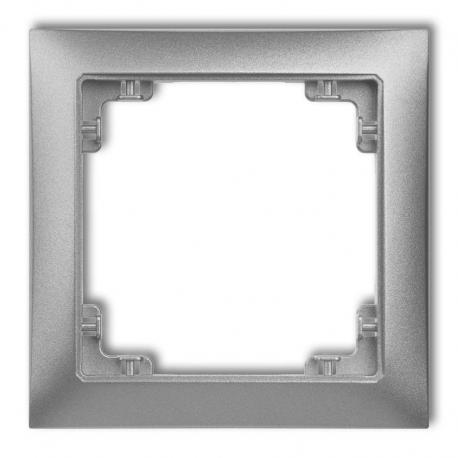 Karlik DECO Ramka uniwersalna pojedyncza z tworzywa DECO Soft srebrny metalik 7DRSO-1