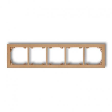 Karlik DECO Ramka uniwersalna pięciokrotna z tworzywa złoty metalik 8DR-5