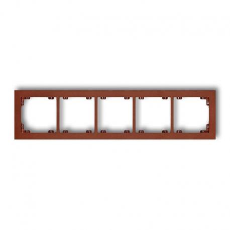 Karlik DECO Ramka uniwersalna pięciokrotna z tworzywa brązowy metalik 9DR-5