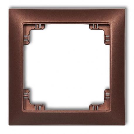 Karlik DECO Ramka uniwersalna pojedyncza z tworzywa DECO Soft brązowy metalik 9DRSO-1