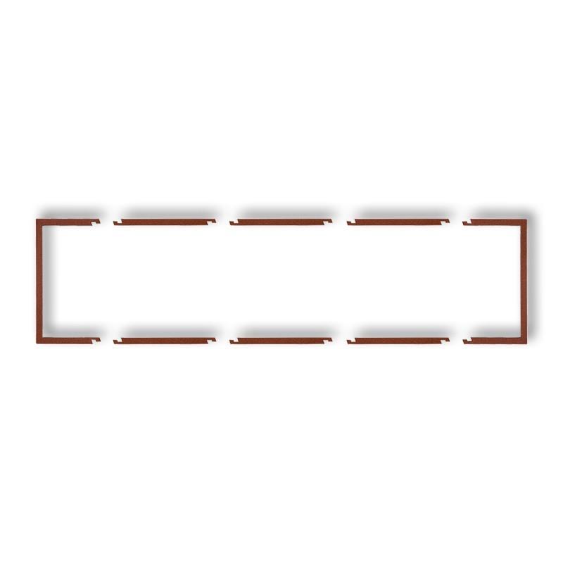 Karlik Ramka wypełniająca poczwórna brązowy metalik 9DRW-4