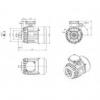 Silnik Elektryczny Trójfazowy Besel 3SIEK 71-2B2 0,55 kW B14/2 IE3