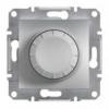 Asfora - Ściemniacz z funkcją łącznika schodowego bez ramki RC aluminium