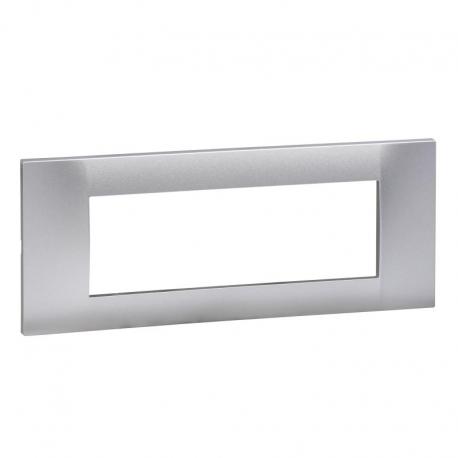 Altira - ramka ozdobna - dla 3 mechanizmów jednokrotna pozioma - aluminium