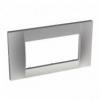 Altira - ramka ozdobna - dla 2 mechanizmów jednokrotna pozioma - aluminium