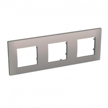 Altira - ramka ozdobna - 3 zespoły pozioma - granite - 71 mm